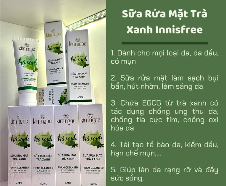 Công dụng sữa rửa mặt