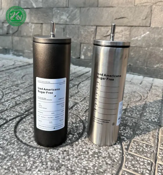 Cốc giữ nhiệt Mĩ có nắp và ống hút Made in USA - mẫu ly inox giữ nhiệt cao cấp