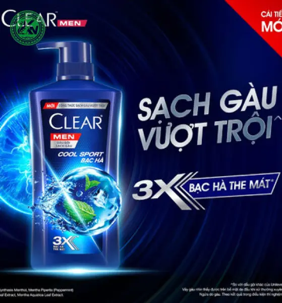 Dầu gội CLEAR Men Cool Sport Bạc Hà