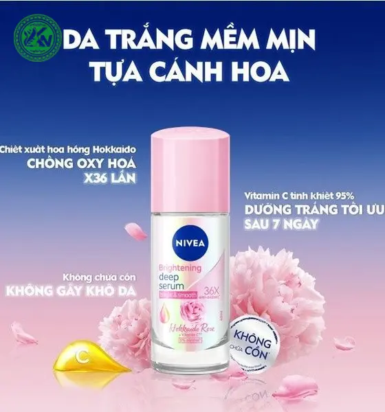 Lăn Khử Mùi Nivea Serum Dưỡng Da Sáng Mịn 40ml 