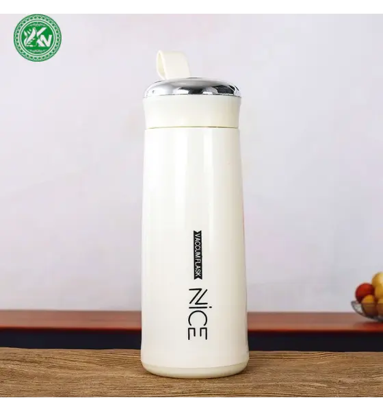 Bình Nước Thủy Tinh 2 Lớp chữ NICE Cách Nhiệt Thời Trang