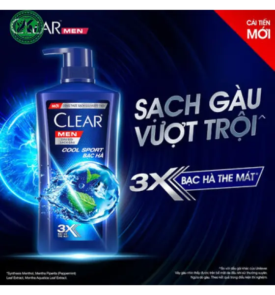 Dầu gội CLEAR Men Cool Sport Bạc Hà