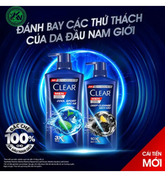 Dầu gội CLEAR Men Cool Sport Bạc Hà