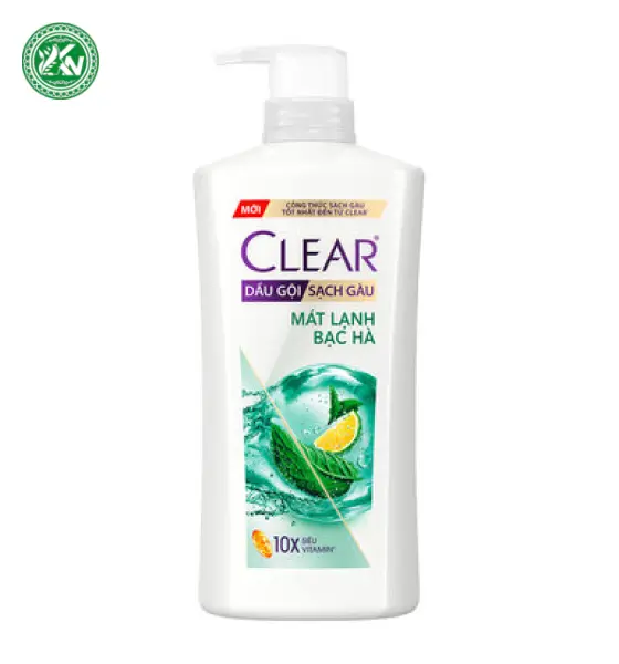 Dầu Gội Clear Sạch Gàu Mát Lạnh Bạc Hà