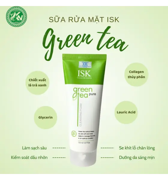 Sữa rửa mặt trà xanh ISK