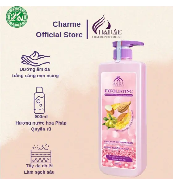 Sữa Tắm Tẩy Tế Bào Da Chết Charme Exfoliating