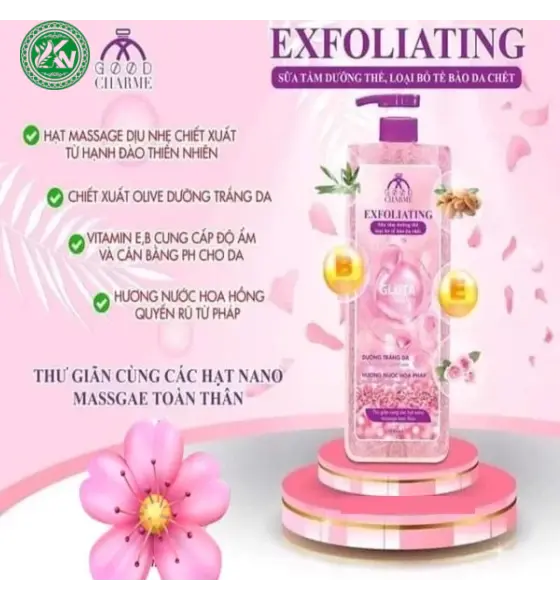 Sữa Tắm Tẩy Tế Bào Da Chết Charme Exfoliating