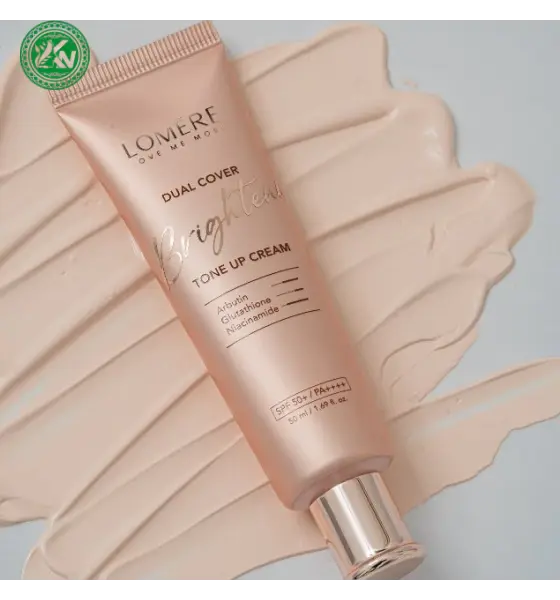 Kem ngày nâng tone LOMERE Duel Cover Brightening Tone-UP Cream SPF50+/ PA+++ 50ml - Hàn Quốc Chính Hãng