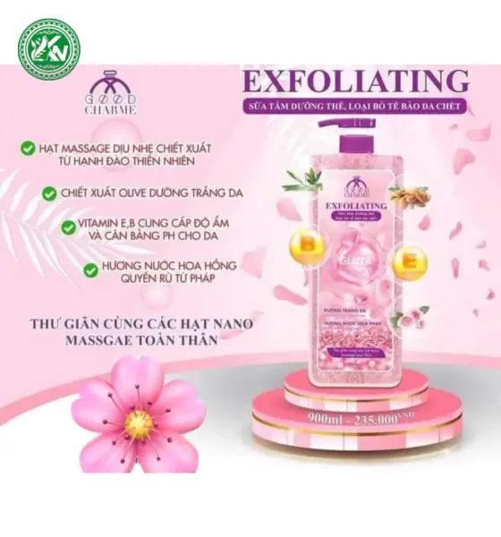 Sữa Tắm Tẩy Tế Bào Da Chết Charme Exfoliating